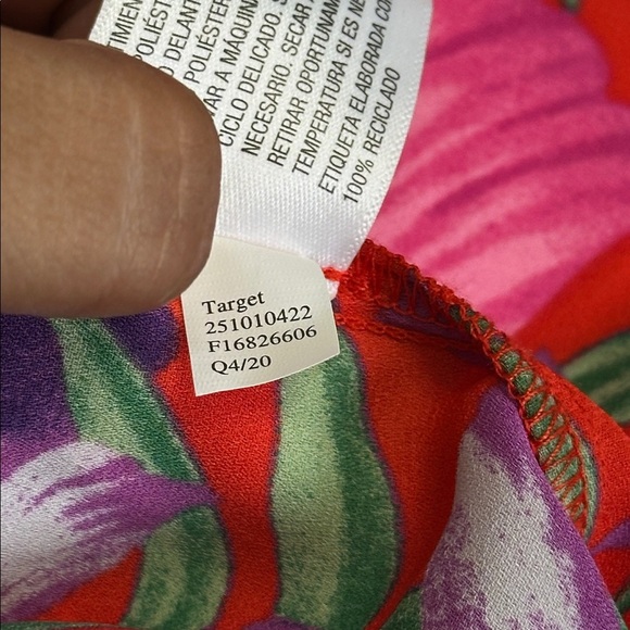 Rixo Target Pink Floral Open Back Cascade Ruffle Dress Womens Plus Size 20W/22W - Picture 13 of 14